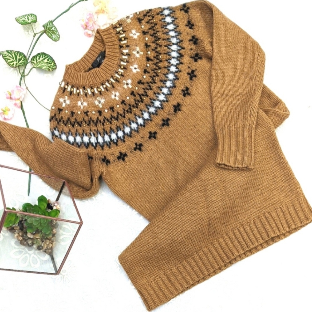 J CREW- beautiful Fair Isle sweater dress size XS - Picture 3 of 8